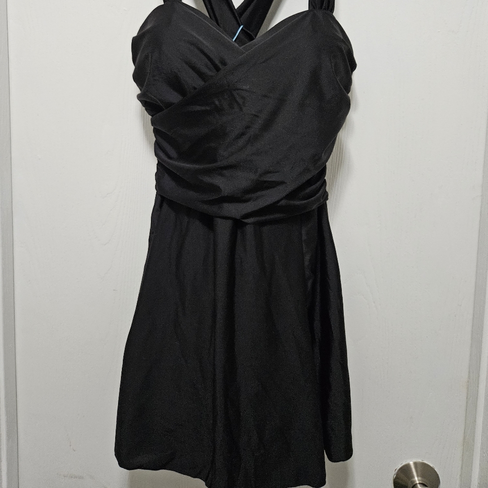 Black sz 12 Women's Bailuwei Swim Dress